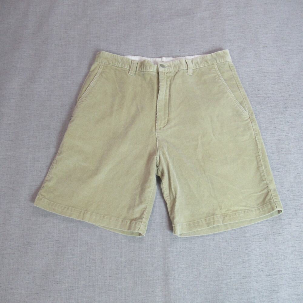 Fidra John Ashworth Shorts Mens 36 Beige Corduroy Bermuda Golf Hamptons Preppy